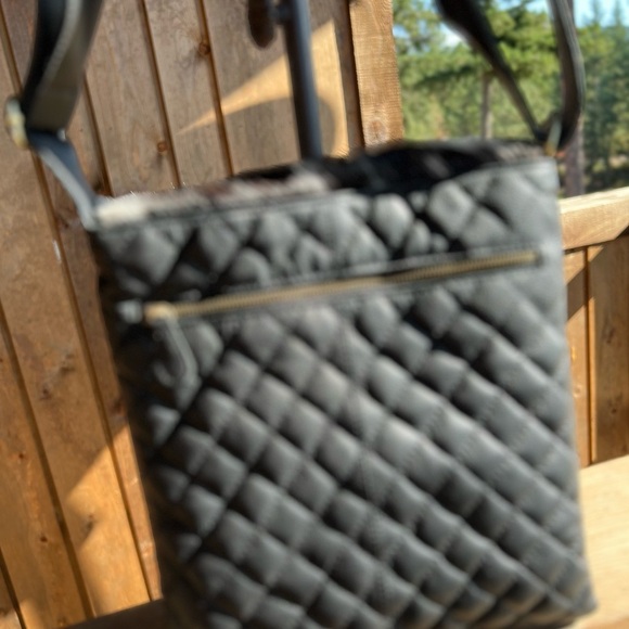 New Genuine Cowhide & Quilted Leather Crossbody Flap Bag Western Festival Black - Picture 14 of 16